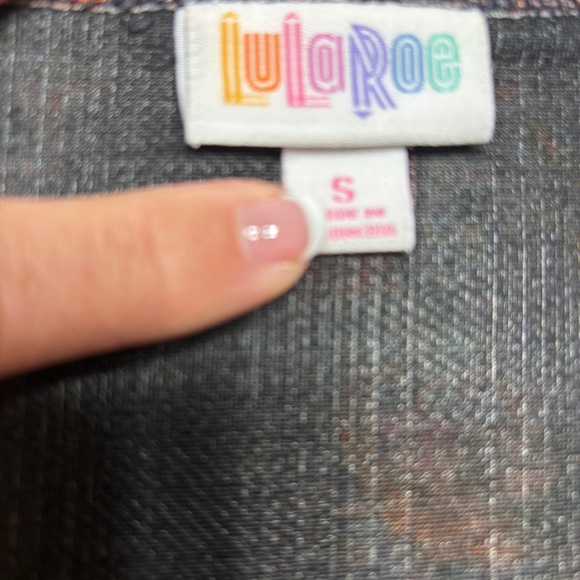 LuLaRoe Nicole Bird Print Fit & Flare Dress Size S  A-Line Stretch Knit - Picture 6 of 7